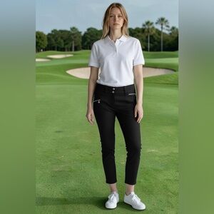 Daily Sports golf Black Capri /ankle Pants size 4
